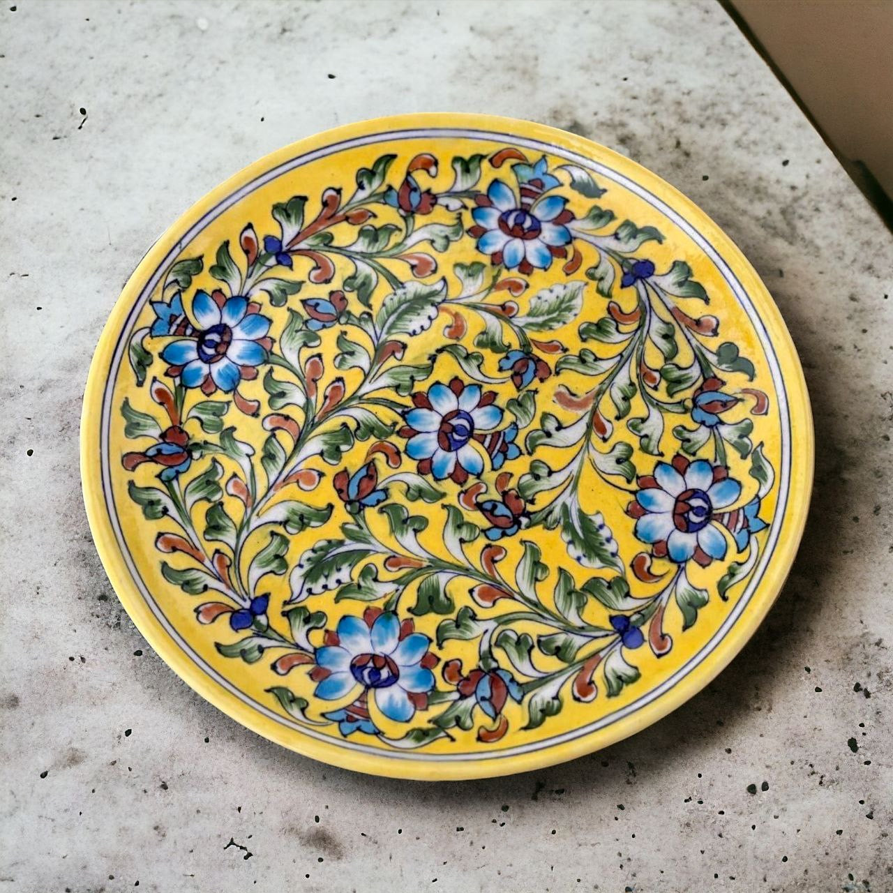 Blue Pottery 10 Inch Plate