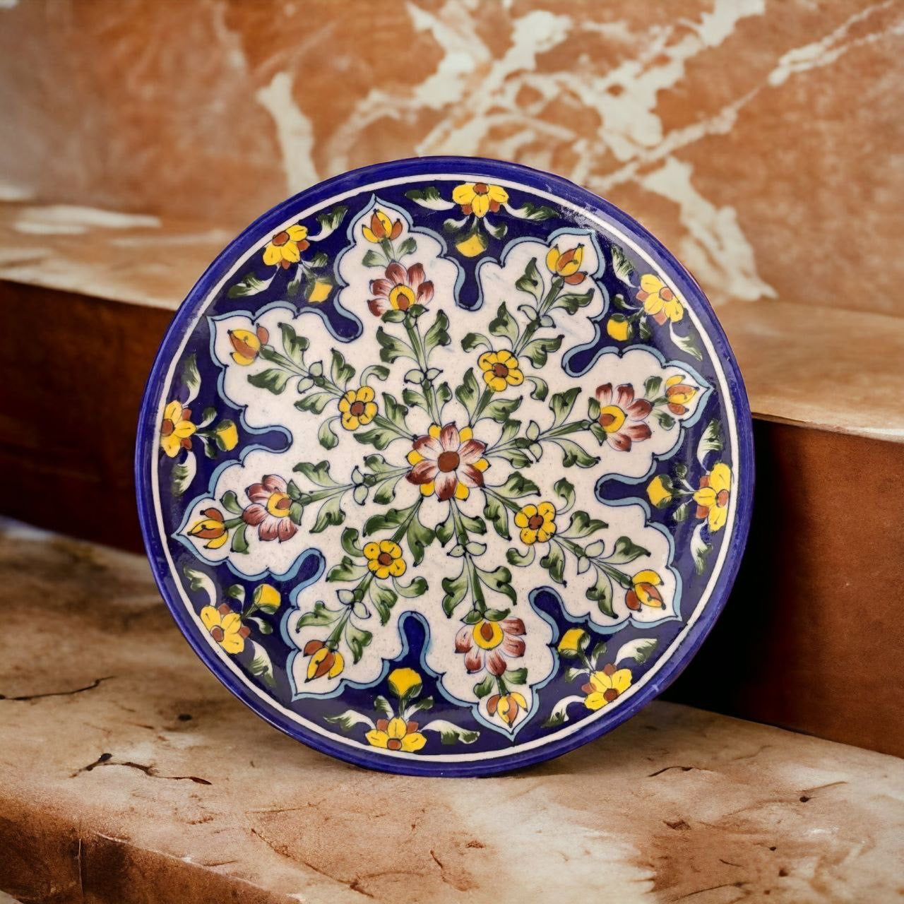 Blue Pottery 10 Inch Plate