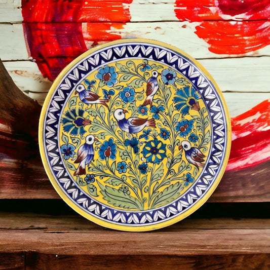 Blue Pottery 10 Inch Plate