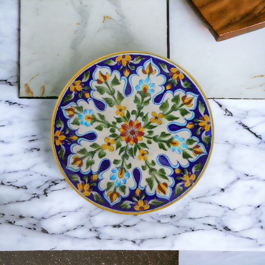 Blue Pottery 10 Inch Plate